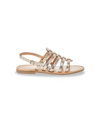 Hikano Sandals - Gold Craquele