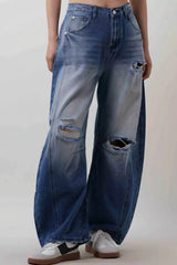 Vintage Distressed Heavy Loose Jeans