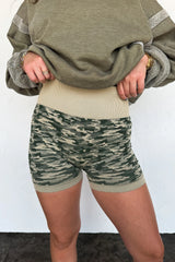 Hazel Blues® | PREORDER: Camo Bra & Biker Short Set