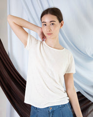 Marcelle T-Shirt (Round Neck) - White