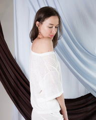 John T-Shirt (V Neck) - White