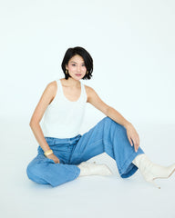 Yves Pants - Medium Blue Chambray
