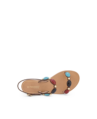Halep Sandals - Tan Multi