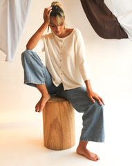 La Bretagne Cardigan - White
