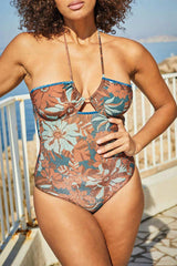 1 Piece Mat Beach - Azur Flower