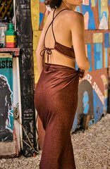 Jupe Sarong - Toffee Lurex