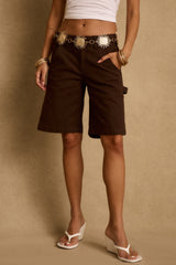 Parker Mocha Low Rise Cargo Short