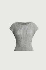 ASYMMETRICAL OFF-SHOULDER KNIT TOP