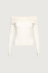 OFF THE SHOULDER LONG SLEEVE TOP