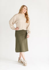 Allie Knit Midi Skirt - FINAL SALE