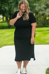Baylor Ultra Soft Ribbed T-Shirt Dress - FINAL SALE