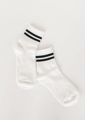 Casual Striped Cuff Ankle Socks - FINAL SALE