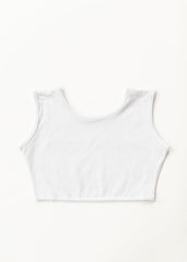 Cotton White Demi Layering Tank