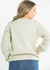 Embroidered Mama Crewneck Coquette Bow Sweatshirt - FINAL SALE