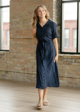Essential Short Sleeve Gauze Shirt Dress