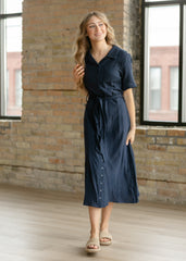 Essential Short Sleeve Gauze Shirt Dress