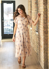 Gina Short Sleeve Midi Dress