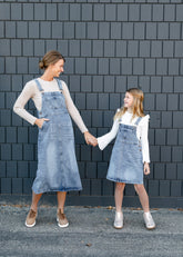 Girl's Blakely Denim Overall Dress - FINAL SALE