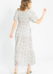 Indy Seaglass Blossom Smocked Maxi Dress - FINAL SALE