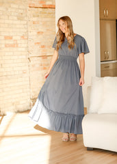 Isabella V-Neck Maxi Dress - FINAL SALE