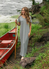 Jane Stripe Maxi T-shirt Dress