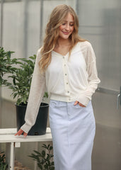 Lightweight V Neck Cardigan