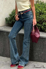 Low Rise Slim Stretchy Flared Elegant Jeans