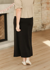 Quinn Black Knit Maxi Skirt