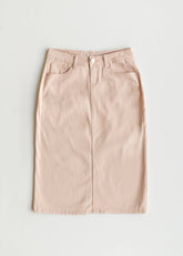 Remi Rose Denim Midi Skirt - FINAL SALE