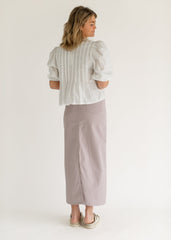 Stella Lilac Denim Maxi Skirt - FINAL SALE