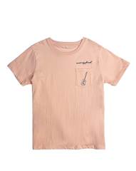 Loic Men T-Shirt - Pink Guitar