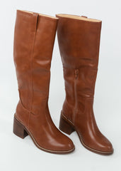 The Harriet Brown Tall Riding Boot - FINAL SALE