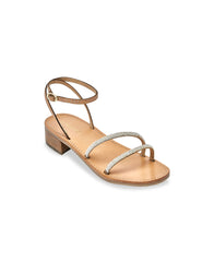 Hoda Low Heels - Nude Silver