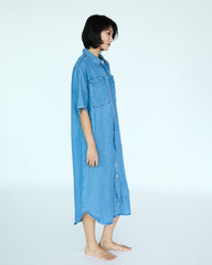 Jim Long Dress Shirt - Medium Blue Chambray