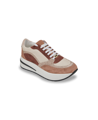 Sofy Lace-Up Sneakers - Rose Multi