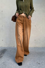 Vintage American Loose Wide Leg Casual Jeans