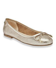 Fanfan Ballerina Flats - Gold Craquele