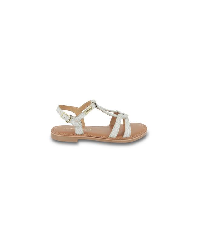 Backle Girl Sandals - White Snake