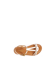 Badou Girl Sandals - White/Gold