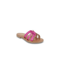 Bali Mules - Fuchsia Metal