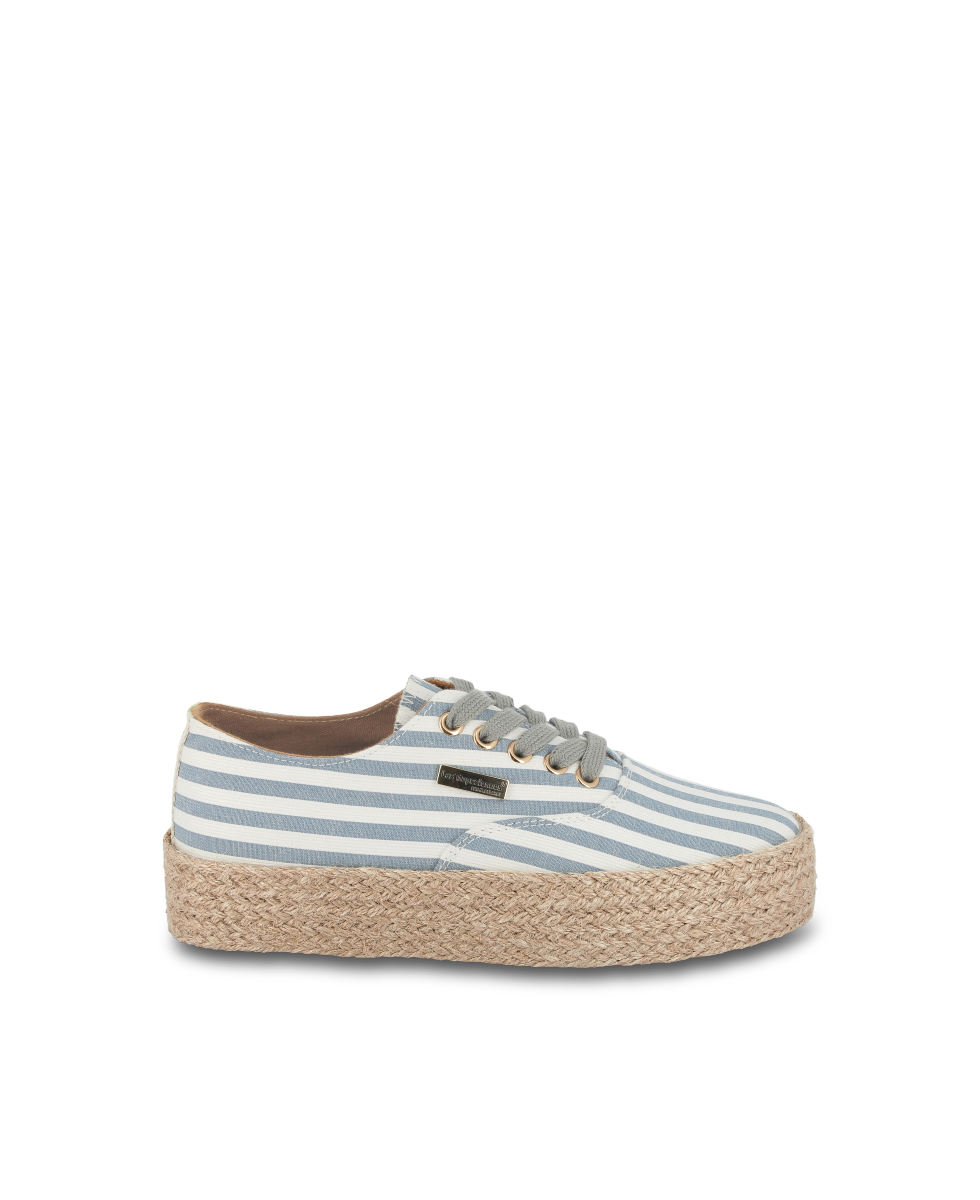 Cosmic Lace-Up Sneakers - Blue Marine Stripes