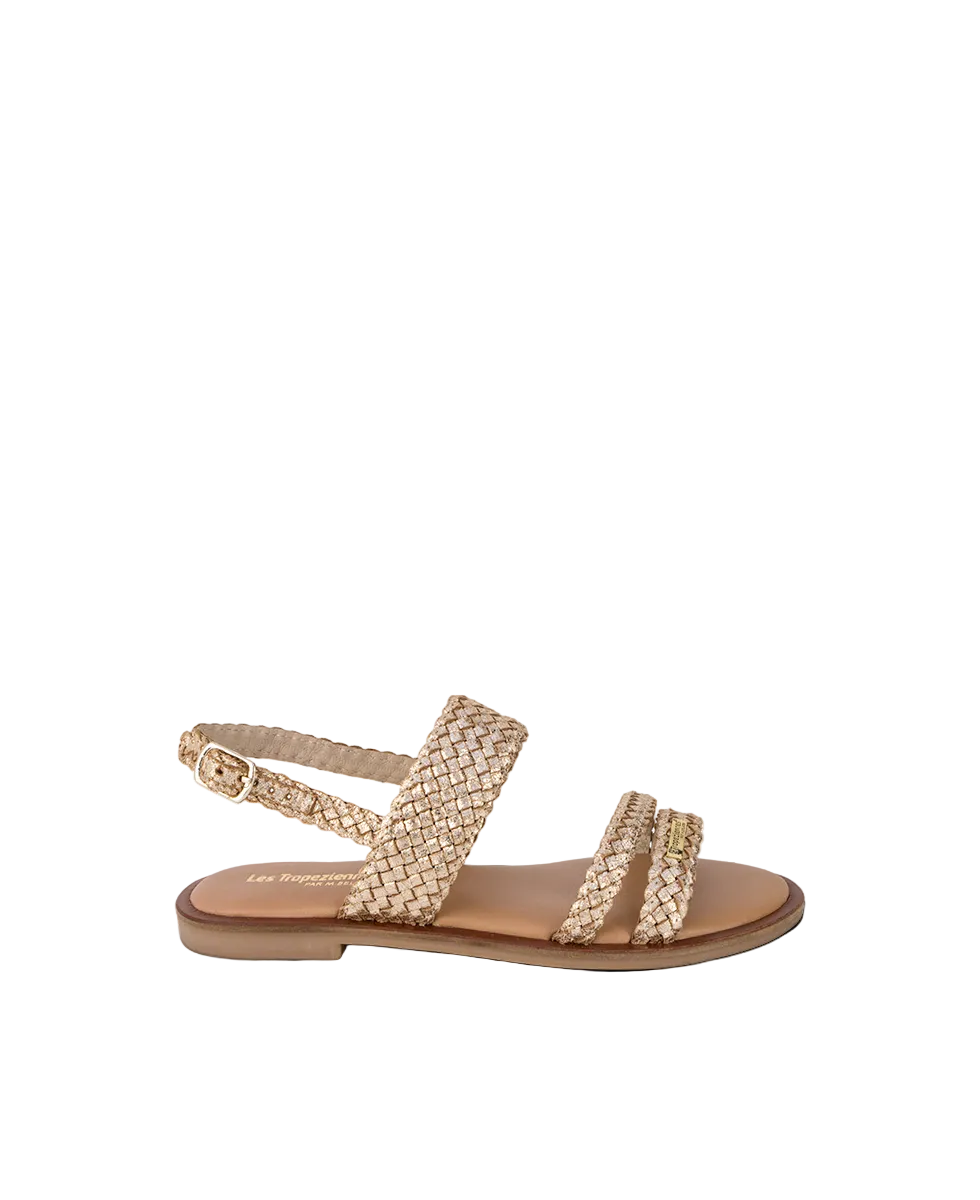 Dobelle Sandals - Gold Craquele