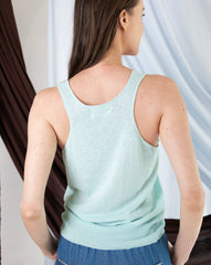 Marcelle Tank Top - Chalk Blue