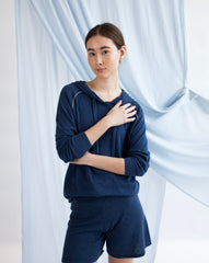 Georges Hoodie - Indigo Denim