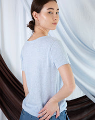Marcelle T-Shirt (Round Neck) - Clear Sky