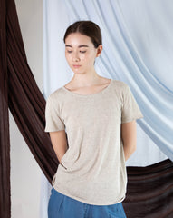 Marcelle T-Shirt (Round Neck) - Gold