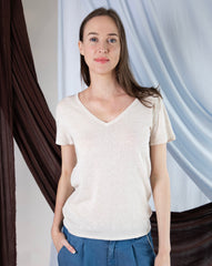 Marcelle T-Shirt (V-Neck) - Calico