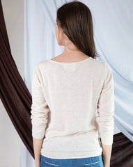Marcelle Long T-Shirt (V-Neck) - Calico