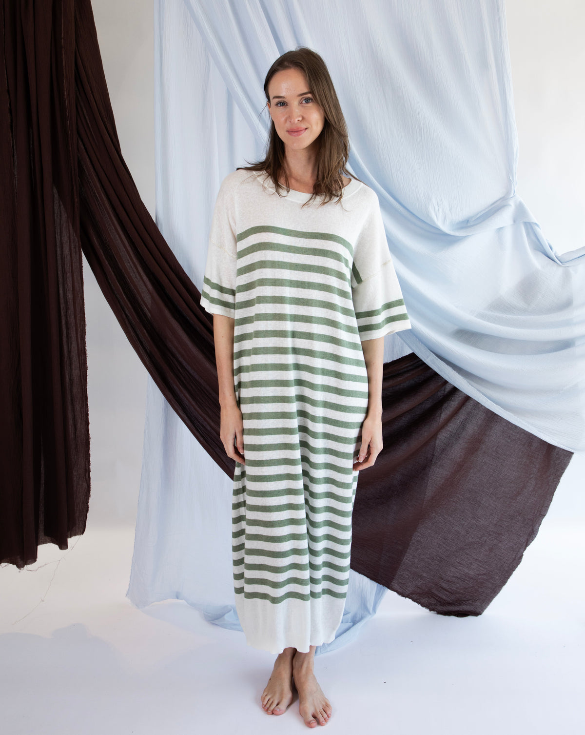 Azzura Dress - Field Stripes