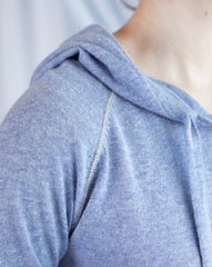 Georges Hoodie - Gingham Blue